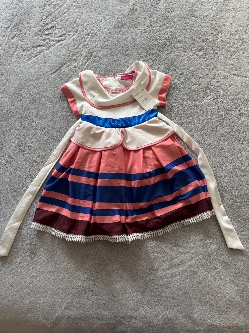 Bambina Talia Girls’ Sailor Costume Dress Size 2 NWT